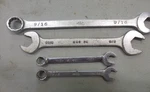 4 Std Mac Tools 12PT Combination Wrench Open End 9/16 5/8 3/8 11/32 D6 CL18 CW12. Fixed Price $10.00.