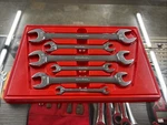 Snap-on Sae Open End Wrench 6PC. Set W/box VO810-VO2830 Usa. Fixed Price $139.00.