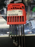 Craftsman Gunmetal Chrome Metric Long Panel Combination Wrench Set 7PC CMMT87011. Fixed Price $39.95.
