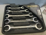 Craftsman 42012, 5PC Polished Flare Nut Wrench Set, Sae, 1/4 - 7/8, Usa. Fixed Price $62.00.