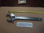 Blue Point 15" Adjustable Wrench AJ15 380MM Chrome Finish Made Spain Clean. Fixed Price $80.00.