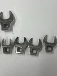 Snap-on Fcom Metric Crowfoot Wrench Set Chrome Finish Steel 8PC 10-19MM. Fixed Price $200.00.