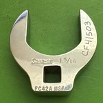 Snap-on Tools Usa 3/8" Drive Open End Crowfoot Wrench Sae Size 1-5/16 Mpn FC42A. Fixed Price $23.77.