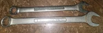 Craftsman + Vv 7/8"44703 & 1" 44705 12 Point Combination Wrench Forged Usa. Fixed Price $26.99.