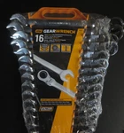 Gearwrench 16 Piece Flex Head Combination Ratcheting Set Metric - KD9902. Fixed Price $285.00.