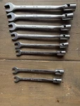 Sk Tools Usa 6PC Sae 7/16-3/4 Flex Head Combination Wrench Set With 10-11 Mm. Fixed Price $145.45.