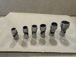 Snap-on Tools 6PC Sae 3/8" Dr Swivel Sockets. Fixed Price $50.00.