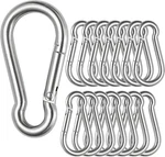 15 Pack Stainless Steel 1/4 Spring Snap Hooks M6 X 2-3/8 Inch Key Silver. Fixed Price $30.88.