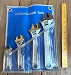 Gm Goodwrench Adjustable Set 16610 16608 16606 16604 10" 8" 6" 4" Pouch. Fixed Price $78.00.