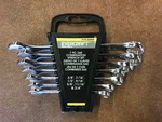 New Evercraft 774-0208 Pc Sae Combination Wrench Set With Original Holder. Fixed Price $12.75.