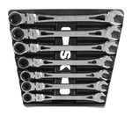 Sk Hand Tools 80090 7 Piece Flex-head X-frame Sae Ratcheting Wrench Set. Fixed Price $199.99.
