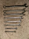 Vintage Herbrand Sae Combination 8 Wrench Set Triangle 1/4 3/4" All Accounted. Fixed Price $19.99.