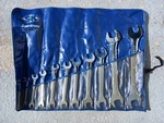 Sk Tools Usa Superkrome 11-PIECE Metric 6MM-32MM Full Polish Open-end Wrench Set. Fixed Price $186.99.