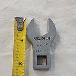 Mac Tools 3/8" Drive 9/16" Sae Chrome Open End Crowsfoot Wrench Socket Usa CO18. Fixed Price $18.00.