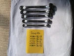 Snap On 6PT Sae Short/off Double Box Wrench Set XS1820S 1618S 1416S 1214S 1012S. Fixed Price $75.95.