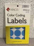 Maco Round Labels Light Blue 1-1/4 400 MR2020-LB. Fixed Price $9.89.