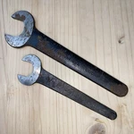 Rare Fairmount Wrenches 605 7/8 #603 11/16 Engineer Machinist Spanner Openend. Fixed Price $12.00.