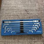Disen Xxl Double Flex Metric Ratcheting Box Wrench Set 8-19MM W/foam Tray. Fixed Price $165.00.
