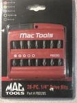 New Sealed Mac Tools # PDB28S Piece 1/4" Drive Bit Set W/ Case/holder. Fixed Price $55.00.