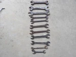 10 Vintage Open End Wrenches Craftsman Bonney Duro-chrome Wizard Cornwell. Fixed Price $11.95.
