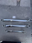3PC Sears Craftsman Usa Nos Full Polish Sae Deep Offset Wrench 44320 44318. Fixed Price $55.00.