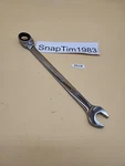 Snap-on Tools 9/16" Reversible Flank Drive Plus Ratcheting Wrench SOXRR18A Usa. Fixed Price $68.99.