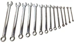 Snap-on OEX714KB 14PC 12PT Sae Flank Drive 3/8 1/8 Combination Wrench Set. Fixed Price $599.00.