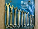 9 Pc Napa #1208 Sae Wrench Set Broached And Polished Made In Usa. Fixed Price $34.99.