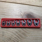 Snap On 7 Piece 3/8 Flare Nut Crow Feet Set - 3/4 FRH120S FRH240S. Fixed Price $99.99.