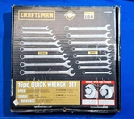 Usa Craftsman 42366 16PC Quick Wrench Set Sae & Metric Orig Box 8-16 3/4"-5/16". Fixed Price $129.00.