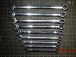 Snap 9PC Sae Long Combination Wrench Set 1/2" 1" 12PT OEXL32. Fixed Price $322.99.