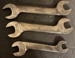 Lot Of 3 Antique Billings Textile Openend Wrenches Models 1557 1562 1564 C. 1926. Fixed Price $16.50.