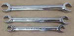 Snap On 3 Piece 6 Point Flare Nut Wrench Set. Fixed Price $59.99.