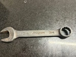Snap 3/4" Short 12-POINT Industrial Finish Sae Combination Wrench GOEX240. Fixed Price $22.84.