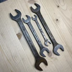 Vtg Snap-on 2526 2224 1820 + 25/32X13/16 11/16X3/4 9/16X5/8 3/8X7/16 Wrenches. Fixed Price $31.00.