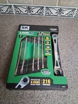 Sk Professional Tools 7PC X-frame Metric Ratcheting Wrench Set 5426015. Fixed Price $125.00.