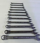 11 Pc Craftsman Metric 12PT Combination Wrench Set 17MM - 6MM Usa. Fixed Price $59.95.