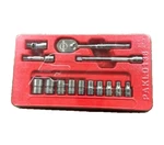 New Snap-on 1/4" Drive 14-PC Ratchet 3/16" 9/16" 6-PT Sae Socket Set 114TMPB. Fixed Price $249.99.