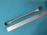 Antique Hinsdale Heavy Duty Offset Double Box-end Wrench 7/8" 13/16" 11-5/8". Fixed Price $12.50.