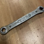 Indestro Select Ratcheting Box Wrench 3/8 And 7/16 No 0702 Usa Vintage Tools. Fixed Price $13.20.