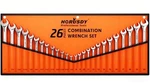 Horusdy 26-PCS Combination Wrench Set W/ Pouch, Sae 1/4"-1" Metric 8-24MM. Fixed Price $50.98.