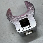 Snap On 13/16" Open End Crowfoot Socket Wrench 3/8" Drive Usa. Fixed Price $15.00.