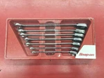 Snap-on SOEXR707 Flank Drive Plus 7PC Ratcheting Combination Wrench Set Unused. Fixed Price $480.00.