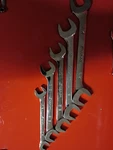 Snap On Sae Four-way Angle Head Open-end Wrench Set 5 Piece. Fixed Price $160.00.