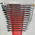 Mastercraft Maximum Sae Combination Wrench Set Incomplete Imperial Chrome Red. Fixed Price $65.77.