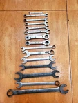 Snap On Mac Blue Point Matco Sae Mixed Combo,open,ratcheting Wrenchs Lot Of 15. Fixed Price $85.00.