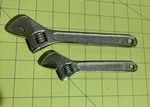Cresent Wrench Set Of 2. Adjustable, 8 & 6. Fixed Price $18.00.