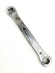 Vintage Indestro 0702 Sae 3/8" 7/16" Double Box End Ratchet Wrench Pt - Usa. Fixed Price $6.95.