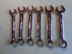 Snap-on Short Full Polish Combination Wrench Pc Metric Set Oexm 16MM- 22MM. Fixed Price $225.00.