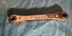 Vaco Hvac Square Ratcheting Wrench 1/4 X 3/16 5/16 3/8" 70264. Fixed Price $7.00.